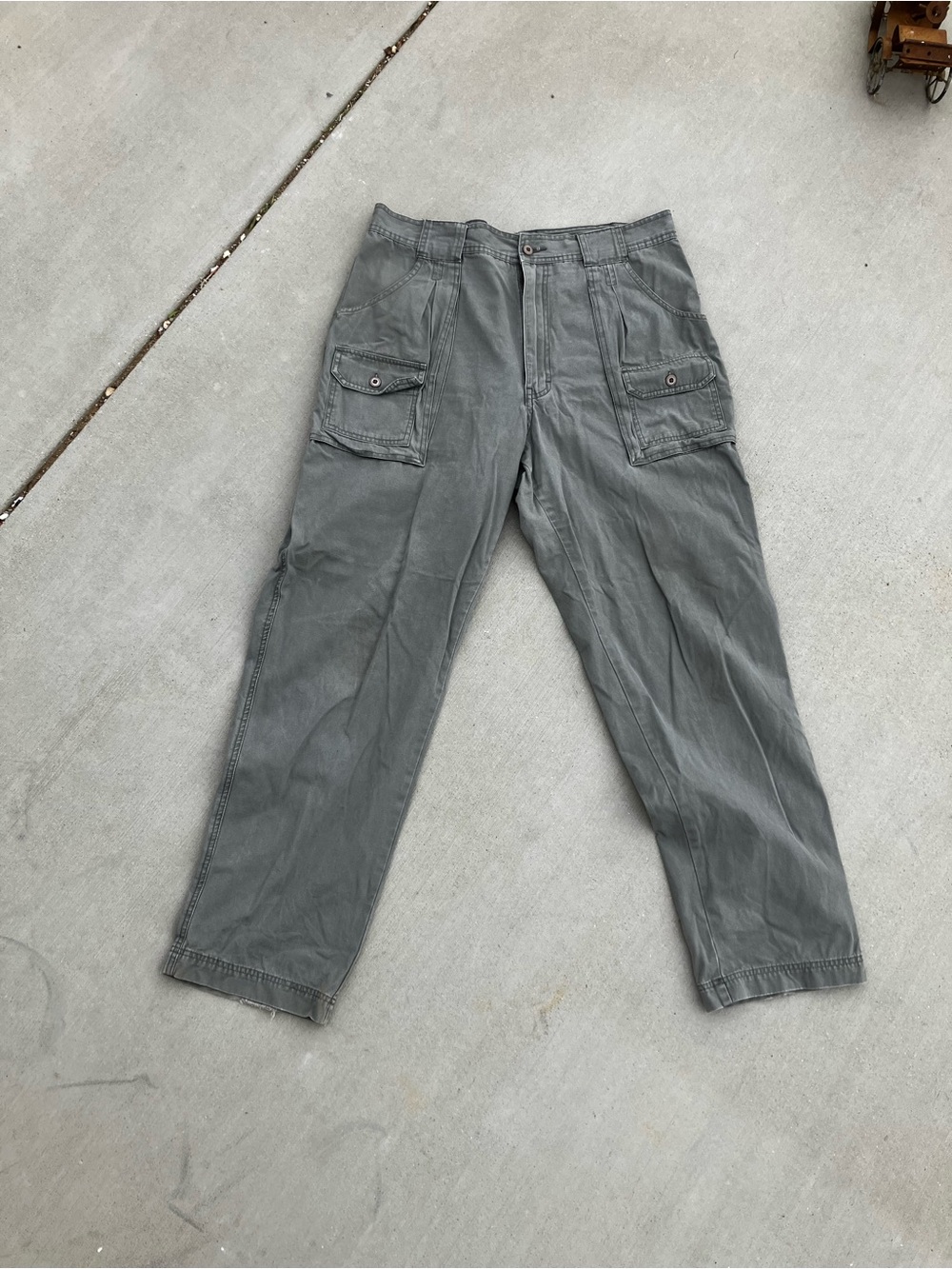 Olive Gray Cargo Pants
